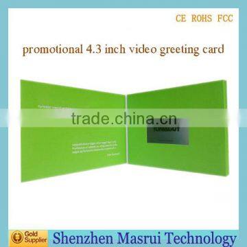 4.3" LCD Screen Video Christmas Card / Video Brochure / Video Lace Invitations