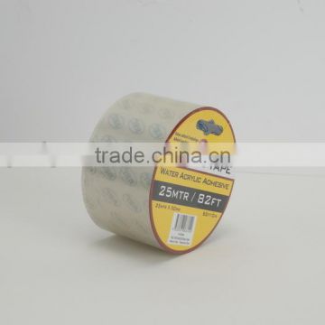 single packing high quality acrylic water base clear adhesive packing tape