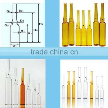 1ml Pharmaceutical Face Clear Glass Ampoule YBB Standard,face Ampoules