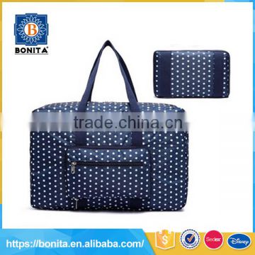 China factory blue mens folded tote 210t/pu sports duffel bag