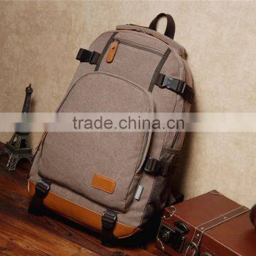 Promotion Waxed Canvas Backpack For Hiking/Travel/Sports/School/laptop