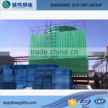 Square cross-flow type cooling tower, frp cooling tank, closed-system cooling tower