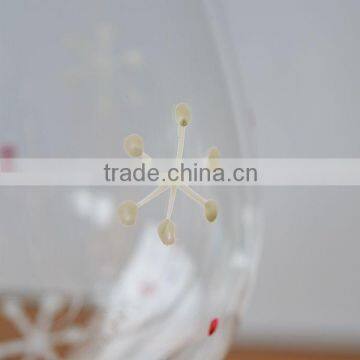 Stemware Crystal Handpainted Christmas Wine Glass Cup From Bengbu Cattelan Glassware Factory