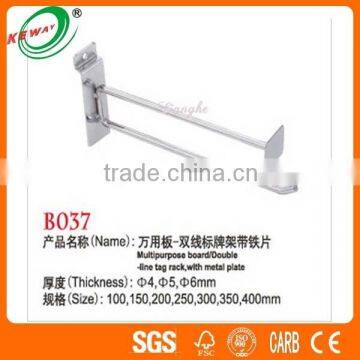 Display Rack Threaded Metal L Hooks