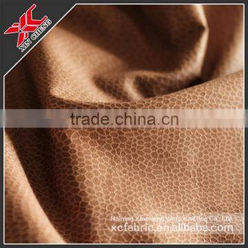 Fashion warp knitted Suede upholstery Fabric Adhesive for sofa