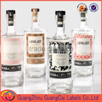 Direct manufacture cheap bottle sticker printing vinyl material self-adhesive label stickers