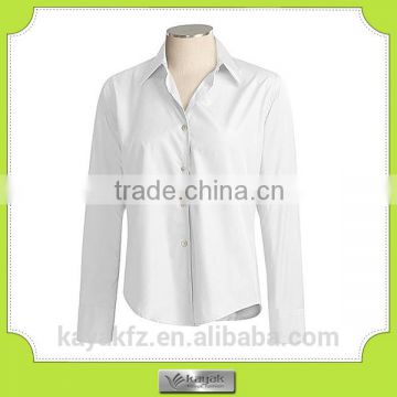 custom white cotton long shirts trousers for women