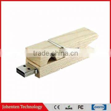 New design true pendrive wooden custom logo free sample