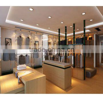 modern clothing kiosk used in shopping mall