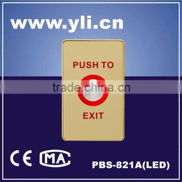 Piezoelectric Exit Button in 24K Level Golden Color