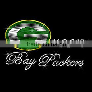 Green Bay Packers Iron On Rhinestone Motif Transfer Designs Hotfix Patterns Wholesale