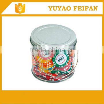 90pcs plastic transparent box packed custom poker chip set wholesale