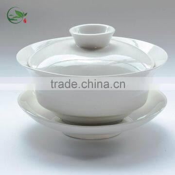 Popular Teaware Medium White Ceramic Tea Cup 120cc Gaiwan