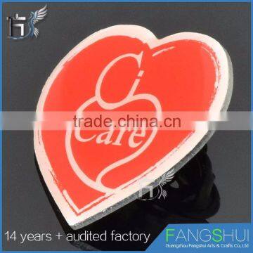 Wholesale Fashionable Heart Shaped Pin Badges Low Price on Sale photo-4