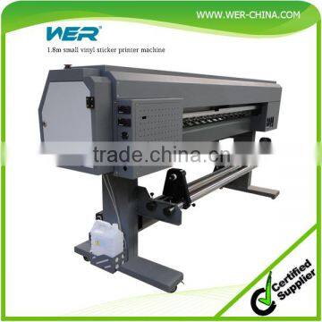 Cheap bus sticker 1.8m WER ES1801, inkjet plotter eco solvent printer indoor and out door printing machine