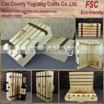 beer wooden bottle gift boxes,jewelry gift crate for wine,christmas wine bottle gift box