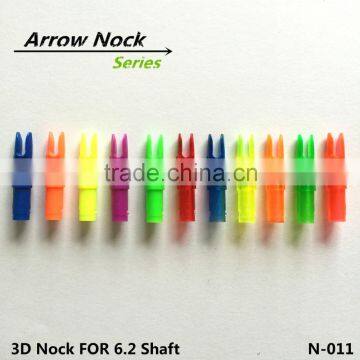 3D arrow nocks for glassfiber arrow and carbon arrow shaft