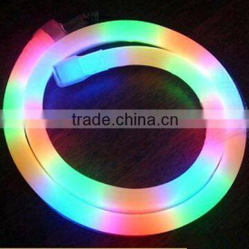 Indoor / outdoor Smart SMD5050 flexible RGB color changing led rope light