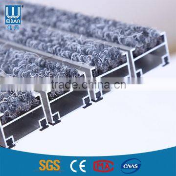 rubber floor mat/aluminum interlocking mat