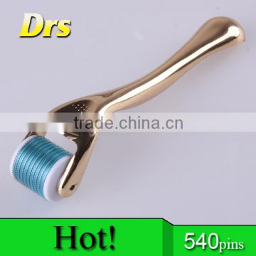 Gold handle hottest type manufacturer dermaroller with low price