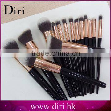 Black High Quality15Pcs Rose Gold Private Label Makeup Brushes