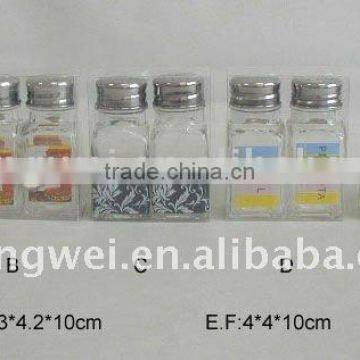glass jar used for storage spice