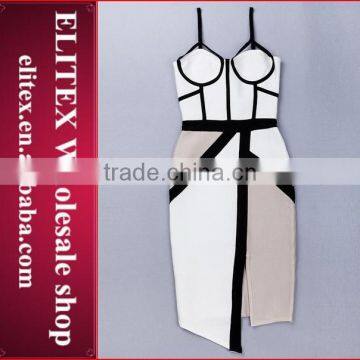 2015 New arrival open fork hem sexy casual dresses cocktail