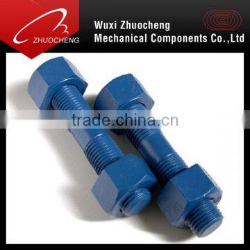 heavy tensile b7 ptfe coated double end threaded rod