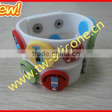 Unique design healthy silicone id bracelet for allergy people