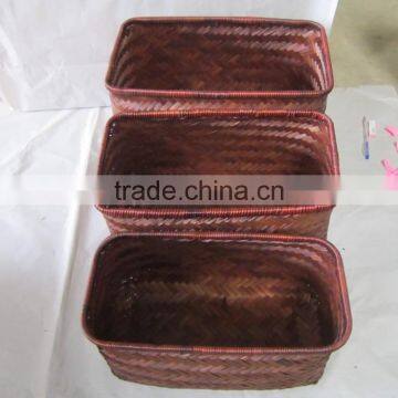 Set 3 items bamboo basket from Vietnam leading manufacture