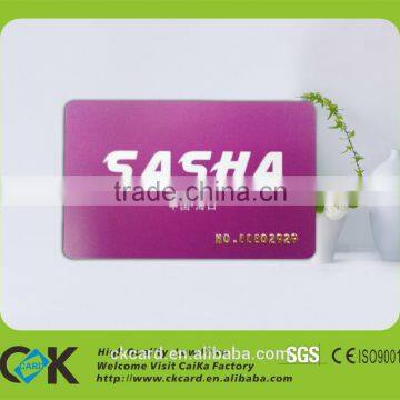 Competitive Price!Printing luxury embossed pvc business card with CMYK printing