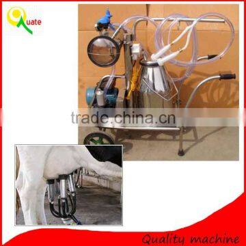 Portable Cow Goat Milking Machine With Stainless Steel Single Bucket