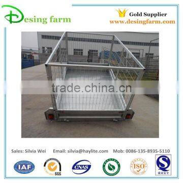 Strong heavy duty tipping box trailer