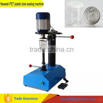 Neweek high quality commercial used food cans sealer manual PET plastic tube sealing machine