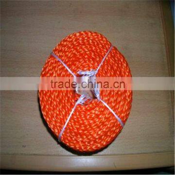 3-9mm pe rope yellow and orange color rope china supplier