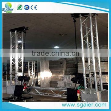 concert speaker/ LED screen truss system with electric hosit for lifting