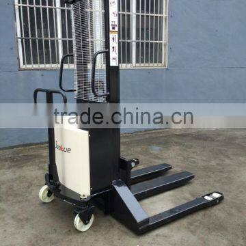 cheap price 1.5 ton straddle semi electric stacker