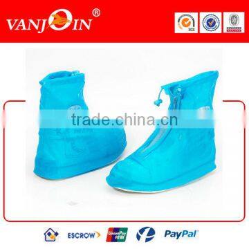 High Heel Flat PVC Rubber Rain Shoe Cover photo-3