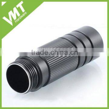 Black Anodised Aluminum Extention Battery Tube for Outdoor Flashlight photo-2