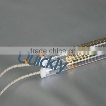 quartz Gold-coated medium wave twin tubes