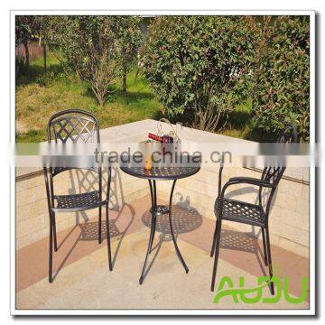 Audu home cheaper Bistro leisure wholesale cast aluminum outdoor furniture