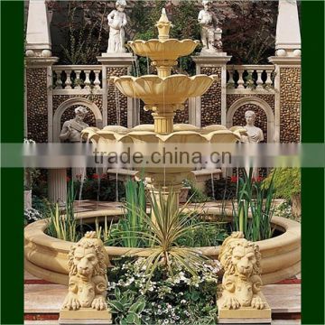 Yellow Marble Garden stone water feature fountais