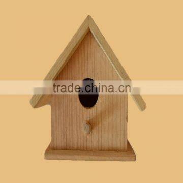 Small Wooden Bird House in Two-story Building Shape photo-6