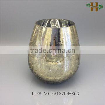 crackled design stained glass bowl vases wholesale