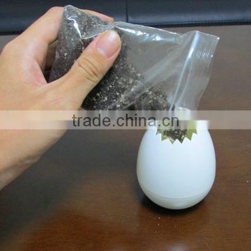 Glazed mini artificial flower pot