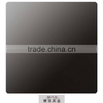 4x8 1.0mm Titanium Black Color Coated Stainless Steel Sheet for Decoration photo-5