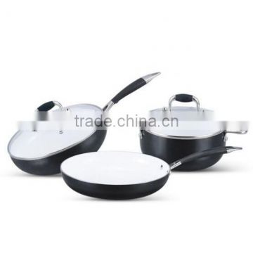 Aluminum Tensile Cookware Set With Fry & Casserole&Wok