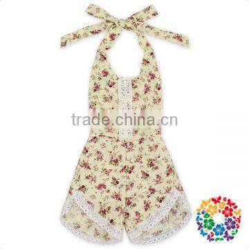 Vintage Toddler Clothing Backless Halter Cotton Baby Rompers Wholesale Baby Clothes photo-4
