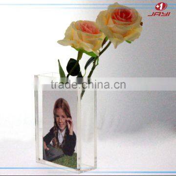 Wholesale Custom Handmade Acrylic Vase With Photo Frame