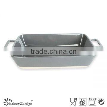 Ceramic Square Embossed Blue Bakeware photo-4